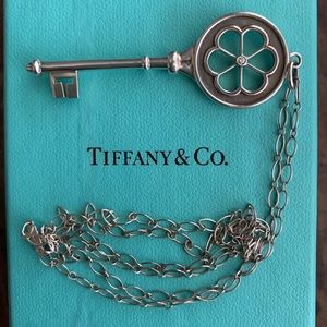 Tiffany & Co. sterling key necklace